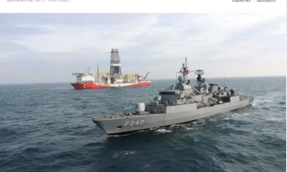 Το Τουρκικό γεωτρύπανο στον Εύξεινο Πόντο το συνοδεύει φρεγάτα